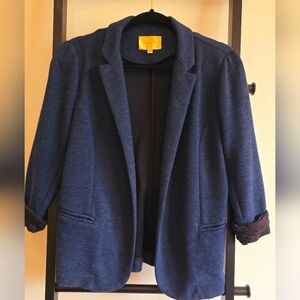 Blazer Navy Black 3/4 sleeved